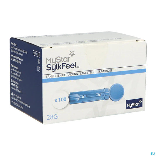 Sanofi MyStar SylkFeel Lancettes 28 G Boite de 100