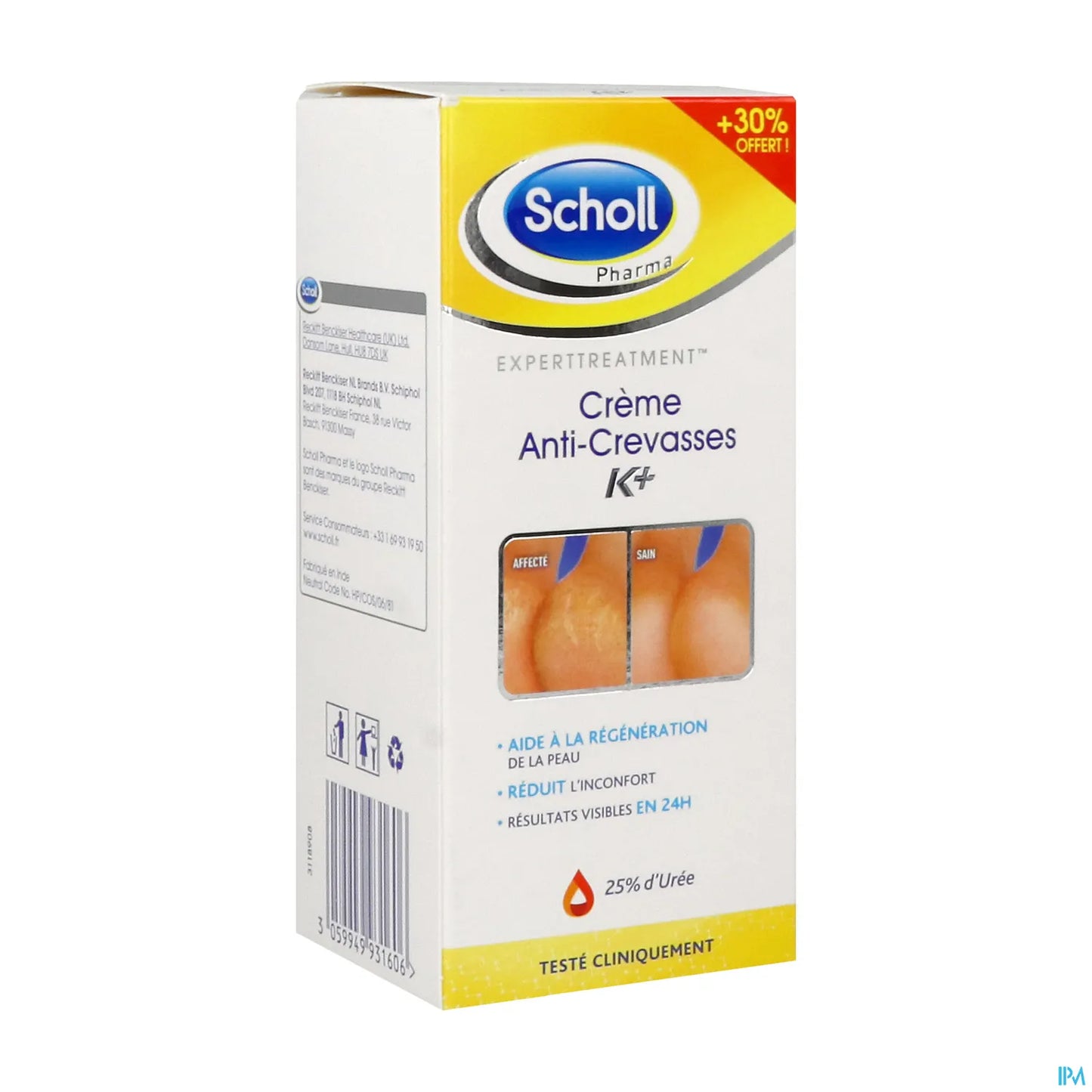 Crème Anti-Crevasses Active Repair K+ 120 ml