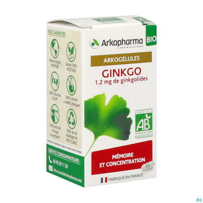 Arkogélules Bio Ginkgo 45 Gélules