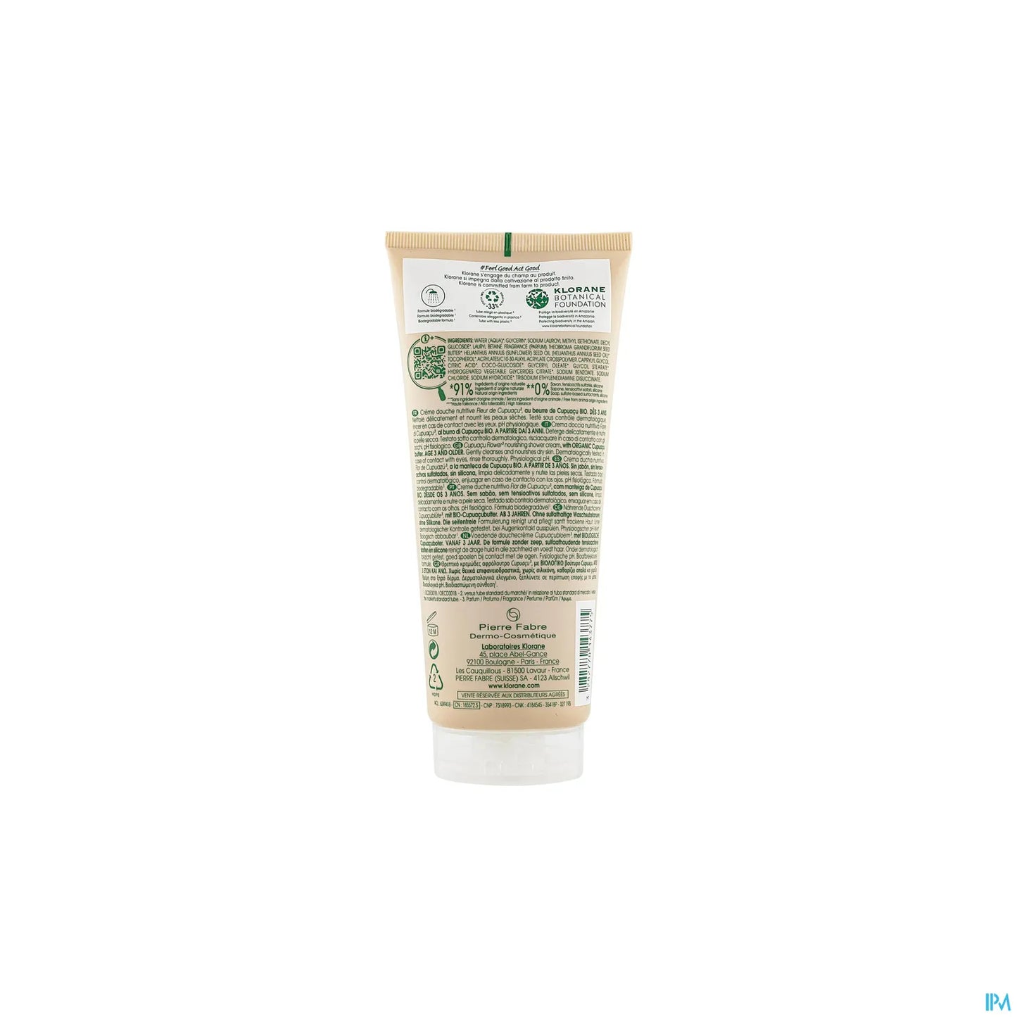 Crème de Douche Nutritive Fleur de Cupuacu 200ml