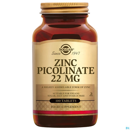 Zinc Picolinate 15 mg Boite de 100 Gélules