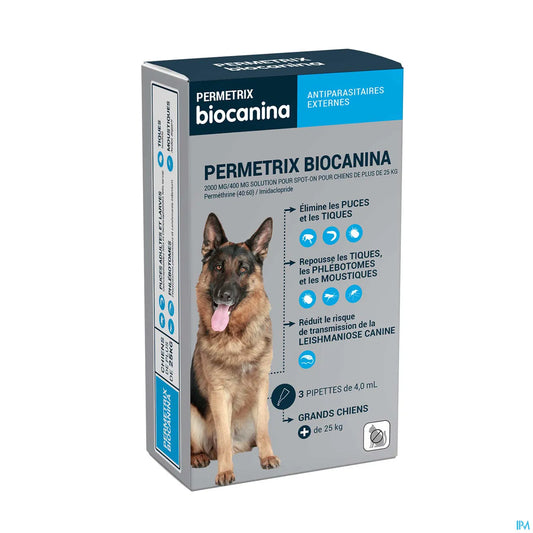 Permetrix Large Dogs 3 Pipettes of 4ml