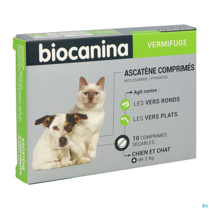 Ascatene 10 Compresse Vermifughe per Cani e Gatti