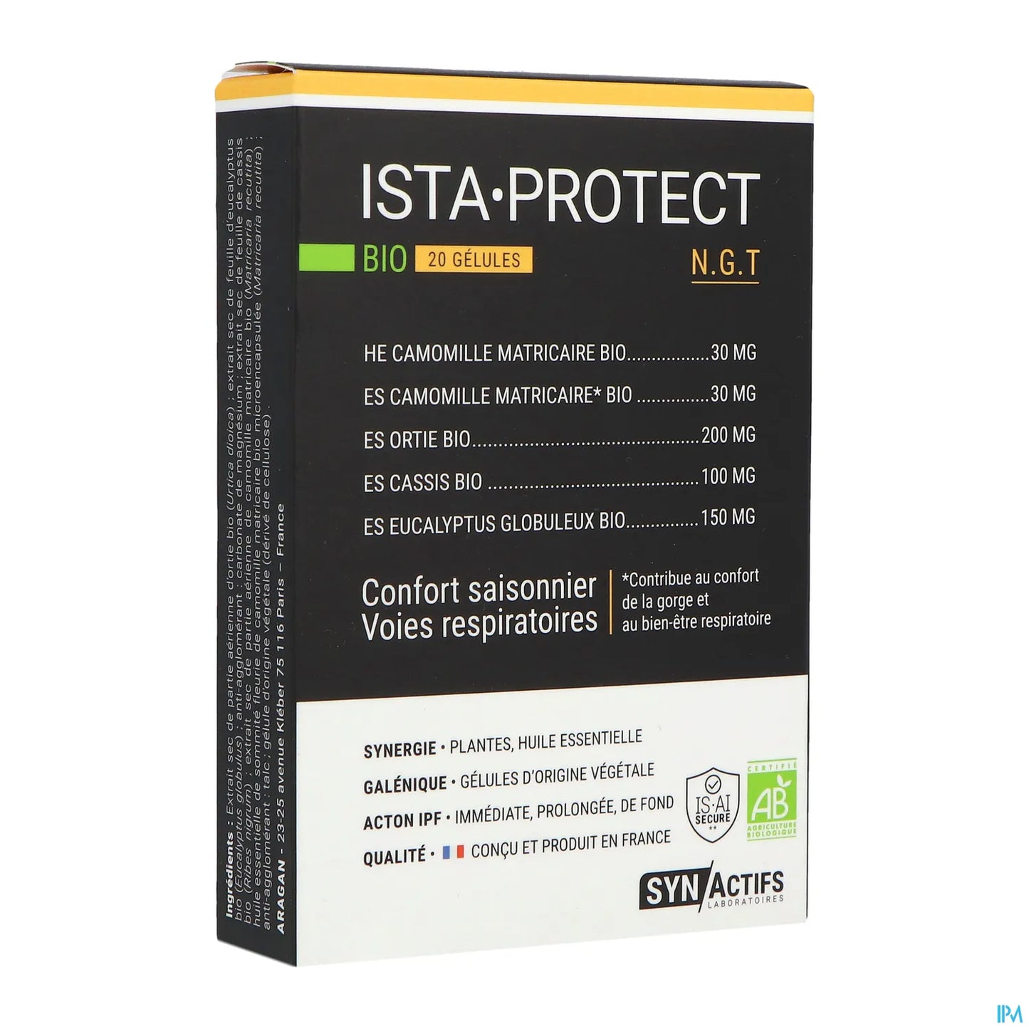 Synactifs IstaProtect Bio 20 Gélules