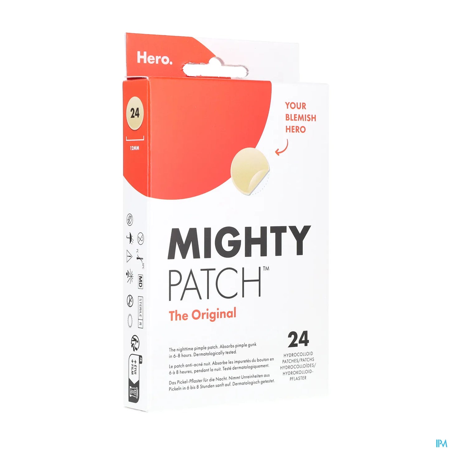 Mighty Patch Original Anti-Acne Night Patches 24 Hydrocolloid Patches