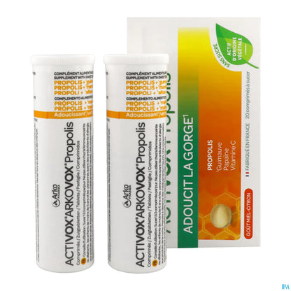 Activox Propolis 20 Lozenges Honey Lemon