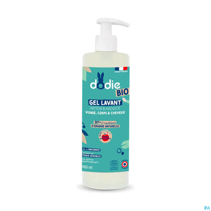 Gel detergente biologico per corpo, viso e capelli 400 ml
