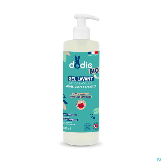 Gel detergente biologico per corpo, viso e capelli 400 ml