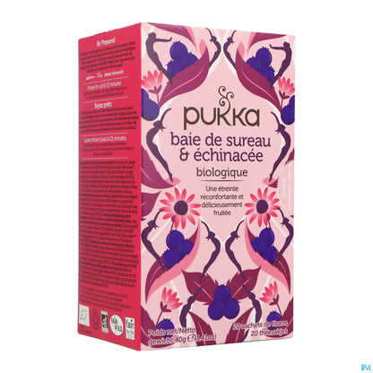 Infusion Baie de Sureau et Echinacée Bio 20 Sachets