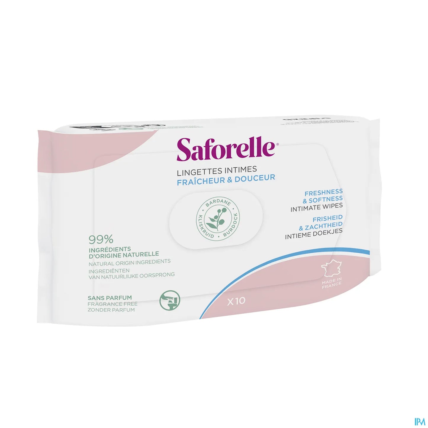 Lingettes Intimes Biodégradables Pocket 10 Lingettes