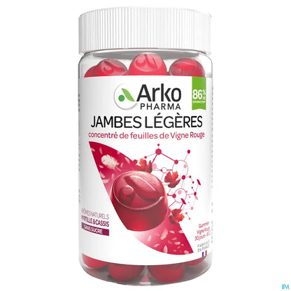 Vigne Rouge 60 Gummies Jambes Légères