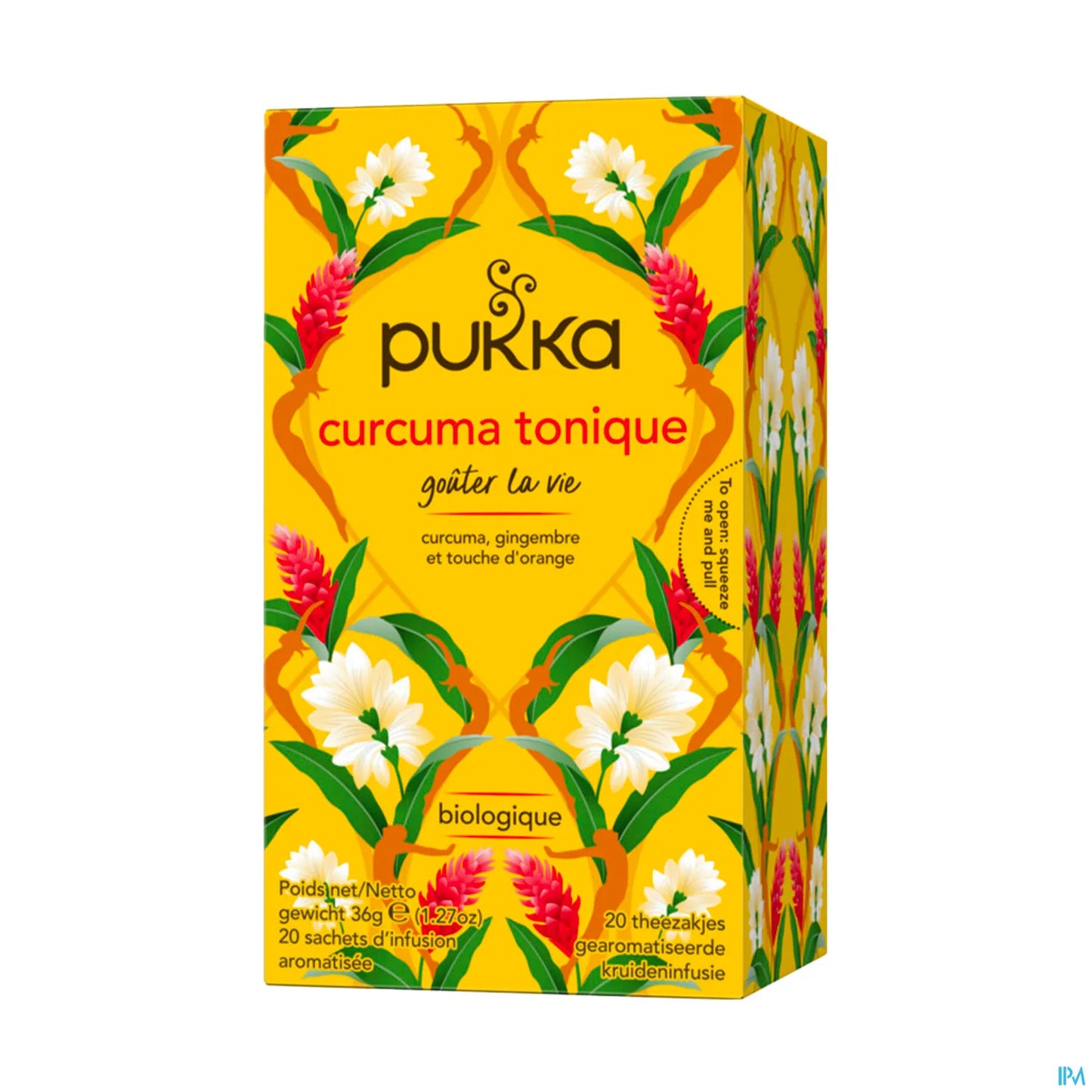 Pukka Infusion Curcuma Tonique Bio 20 sachets