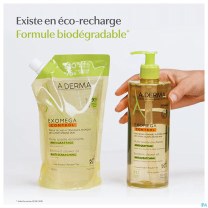Exomega Control Huile Lavante Émolliente 200 mL