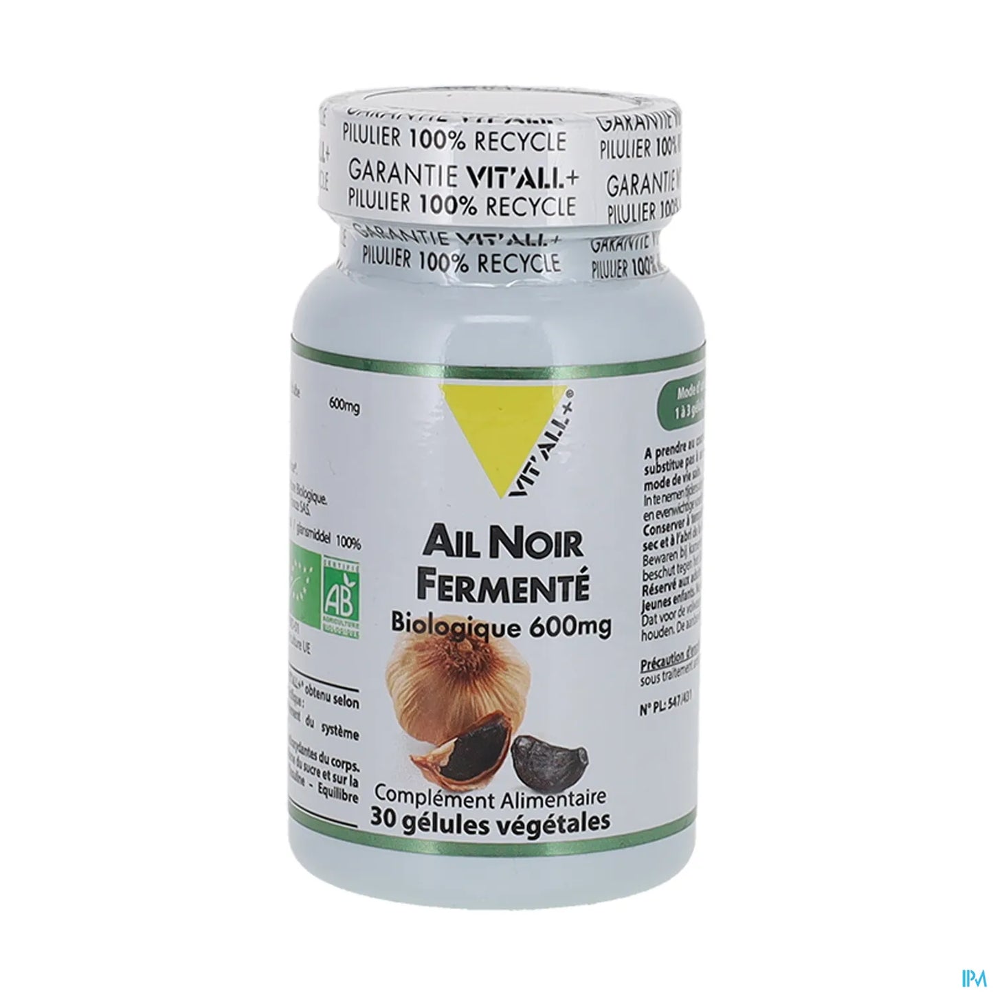 Fermented Black Garlic 600 mg 30 capsules