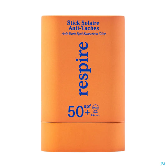 Respire Stick Solaire Anti Taches Visage Solaire Facteur 50 Plus 15 g