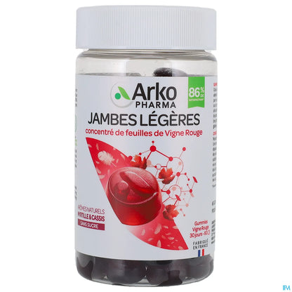 Vigne Rouge 60 Gummies Jambes Légères