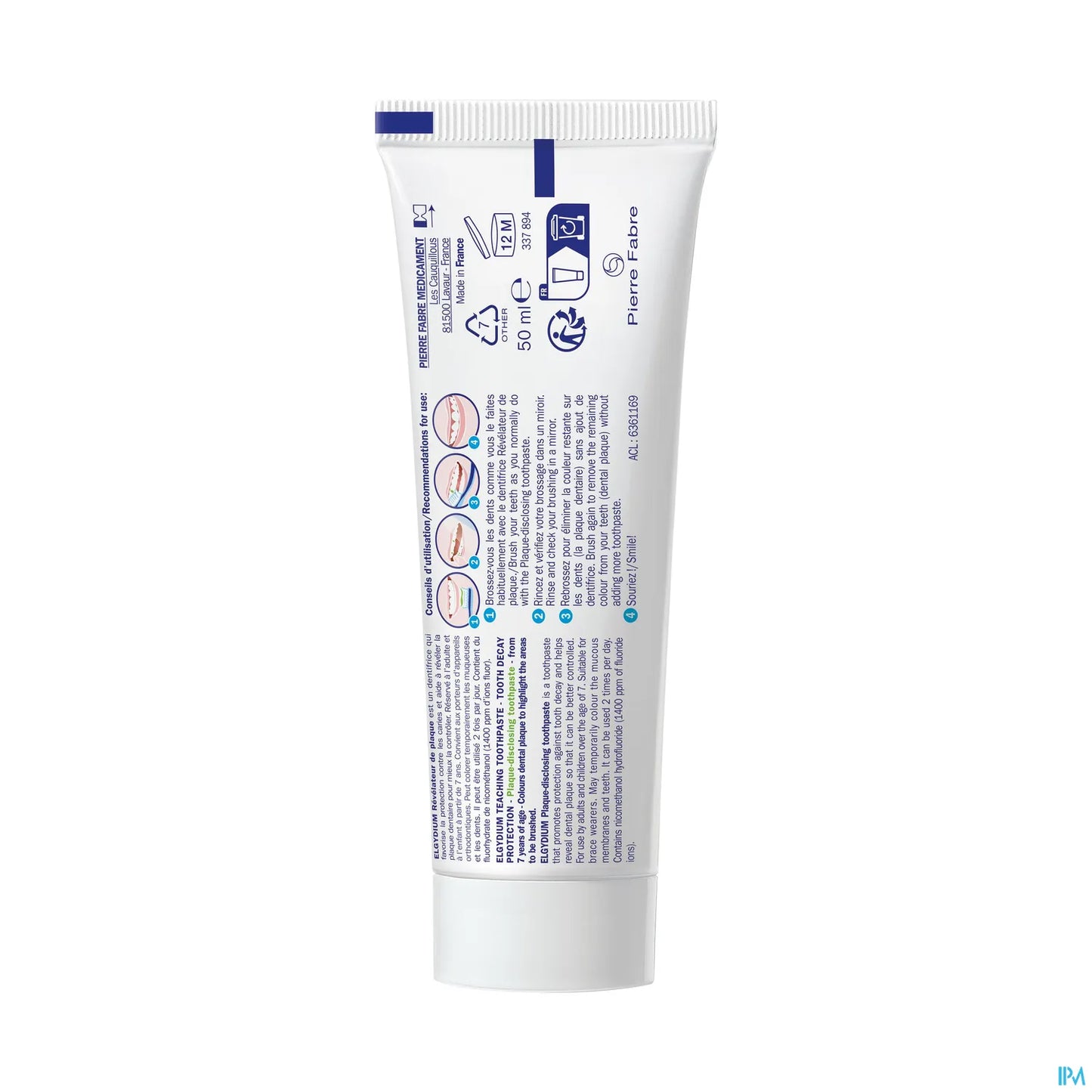 Educational Plaque-Revealing Toothpaste 50ml