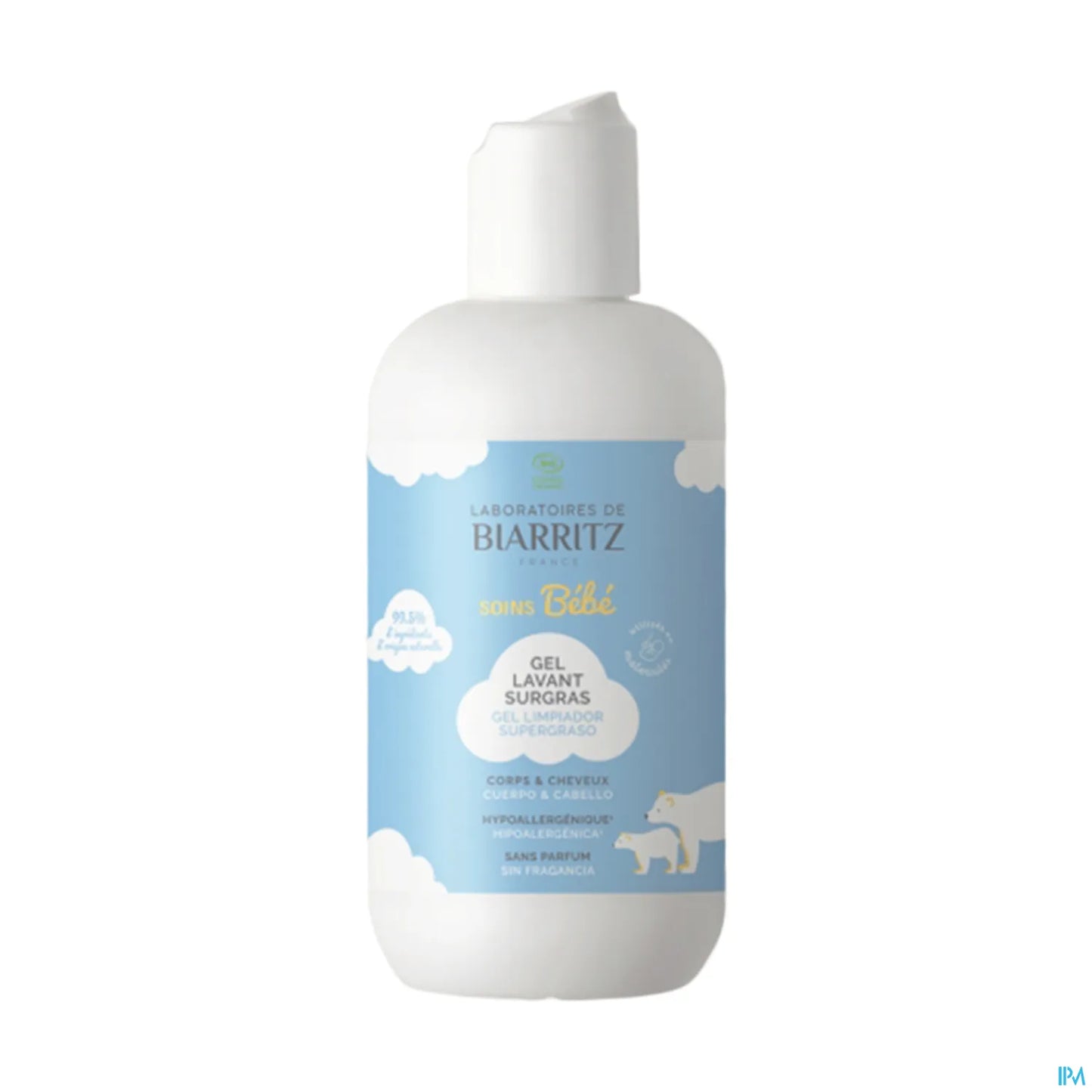 Gel Lavant Surgras Bio Sans Parfum 200ml