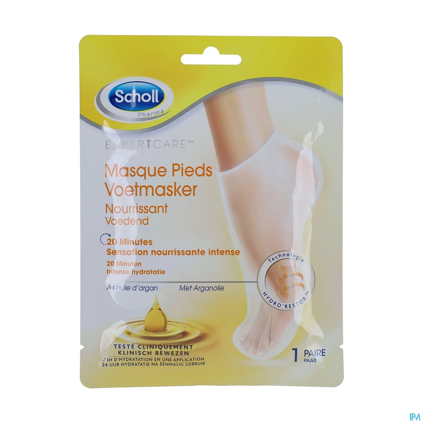 Masque Nourrissant Pieds à l'Huile d'Argan