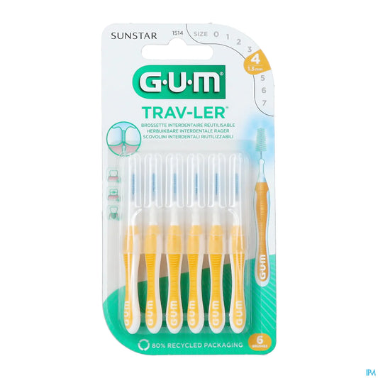G.U.M Trav-Ler Brossette Interdentale 1514 1,3mm 6 Unités