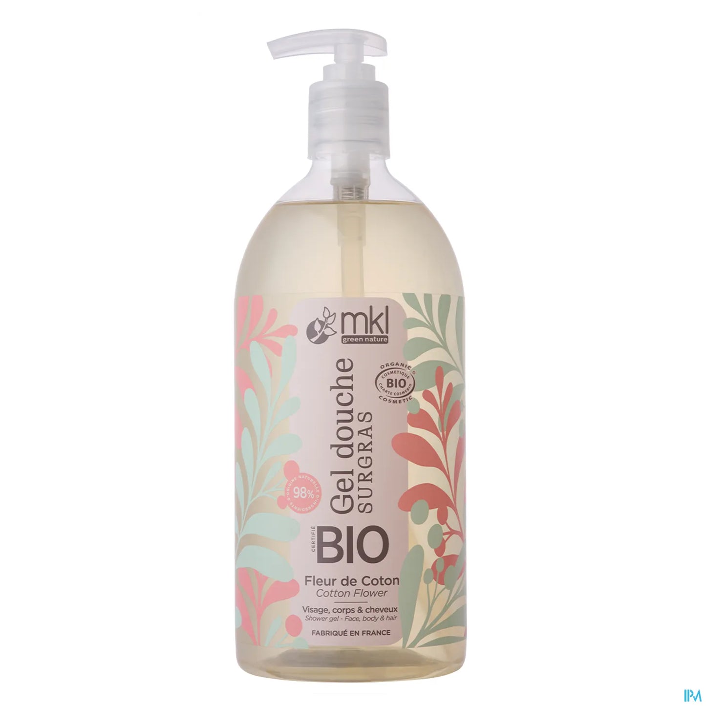Gel doccia supergrasso Green Nature Organic Cotton Flower 1L