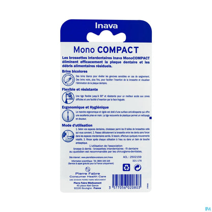 Mono Compact Brossettes Jaunes 1mm ISO2 4 Unités