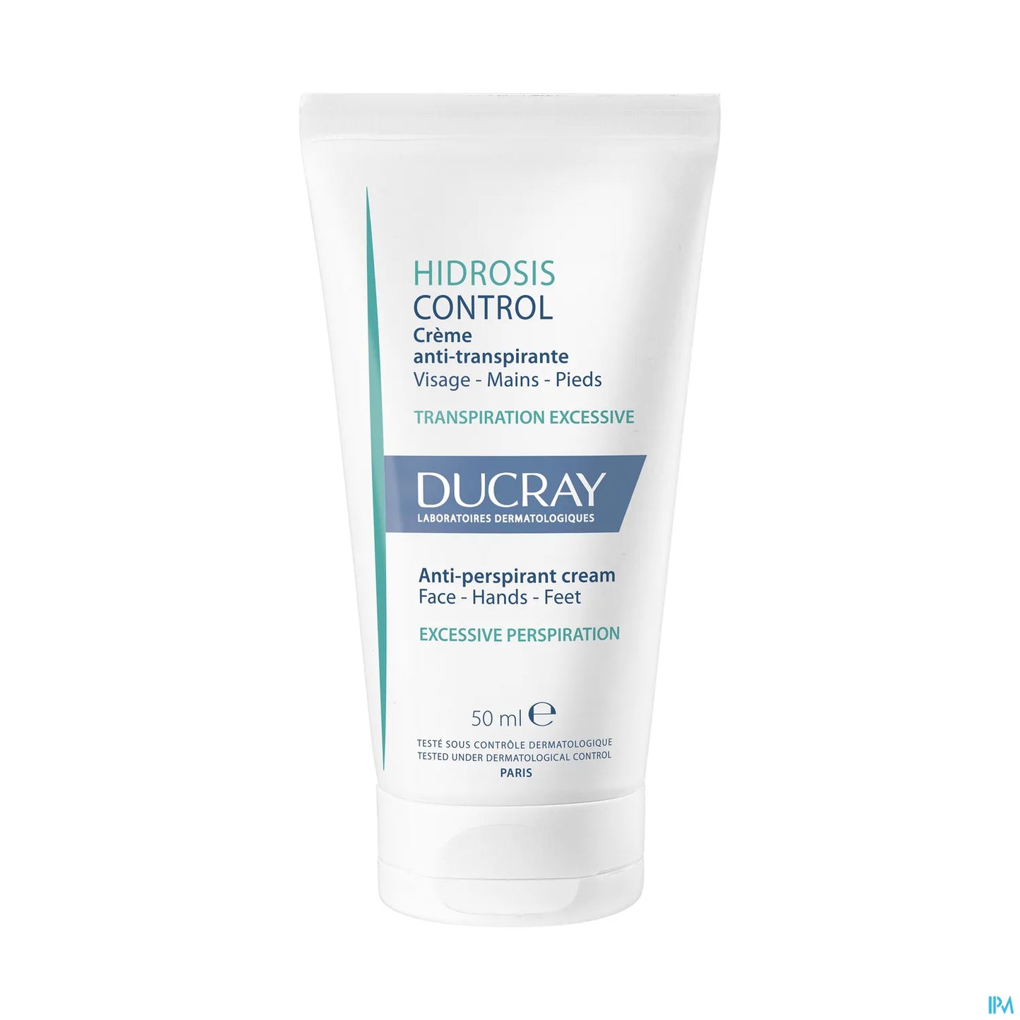 Ducray Hidrosis Control Crème Antitranspirante Visage Mains Pieds 50 mL
