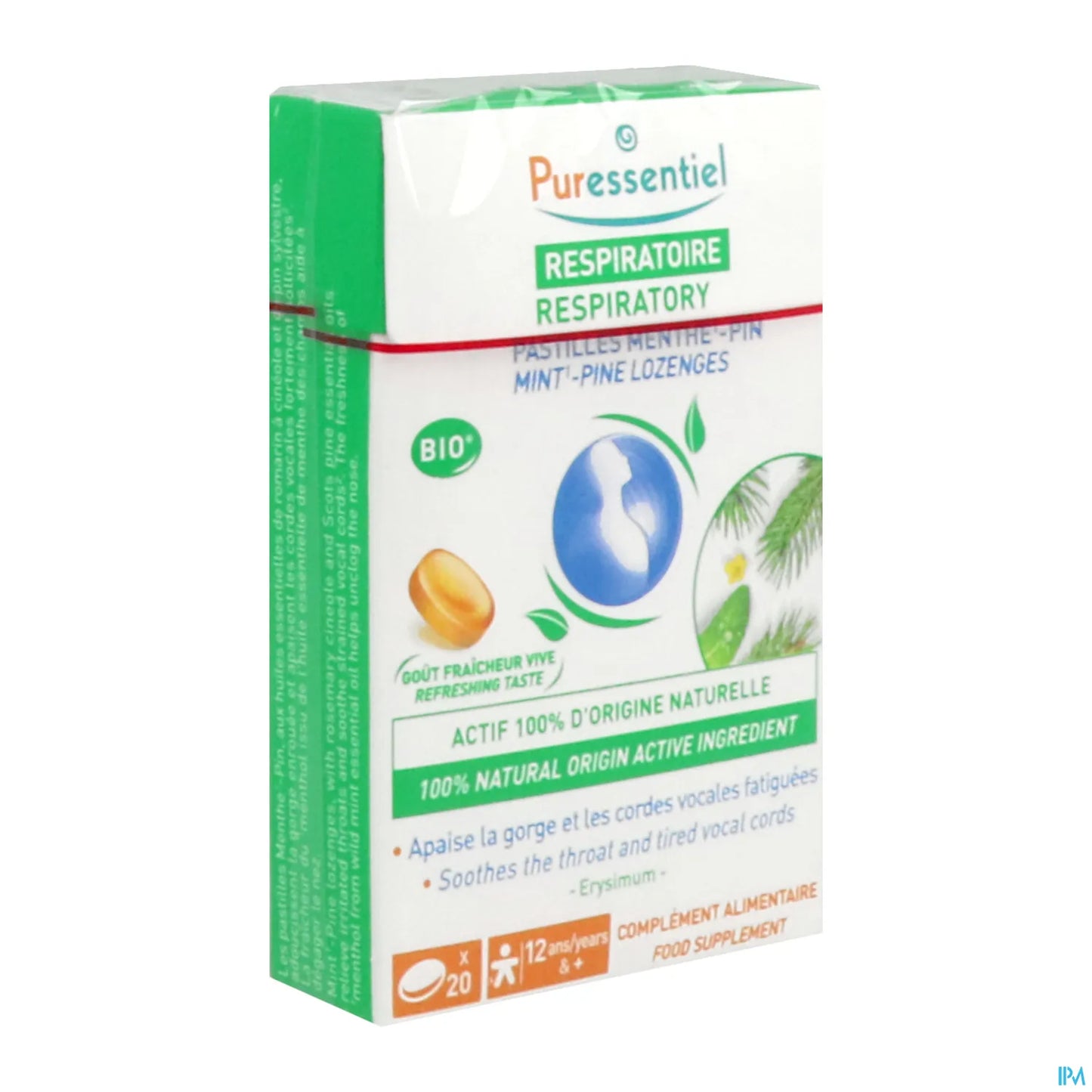 Respiratoire Bio 20 Pastilles Menthe Pin