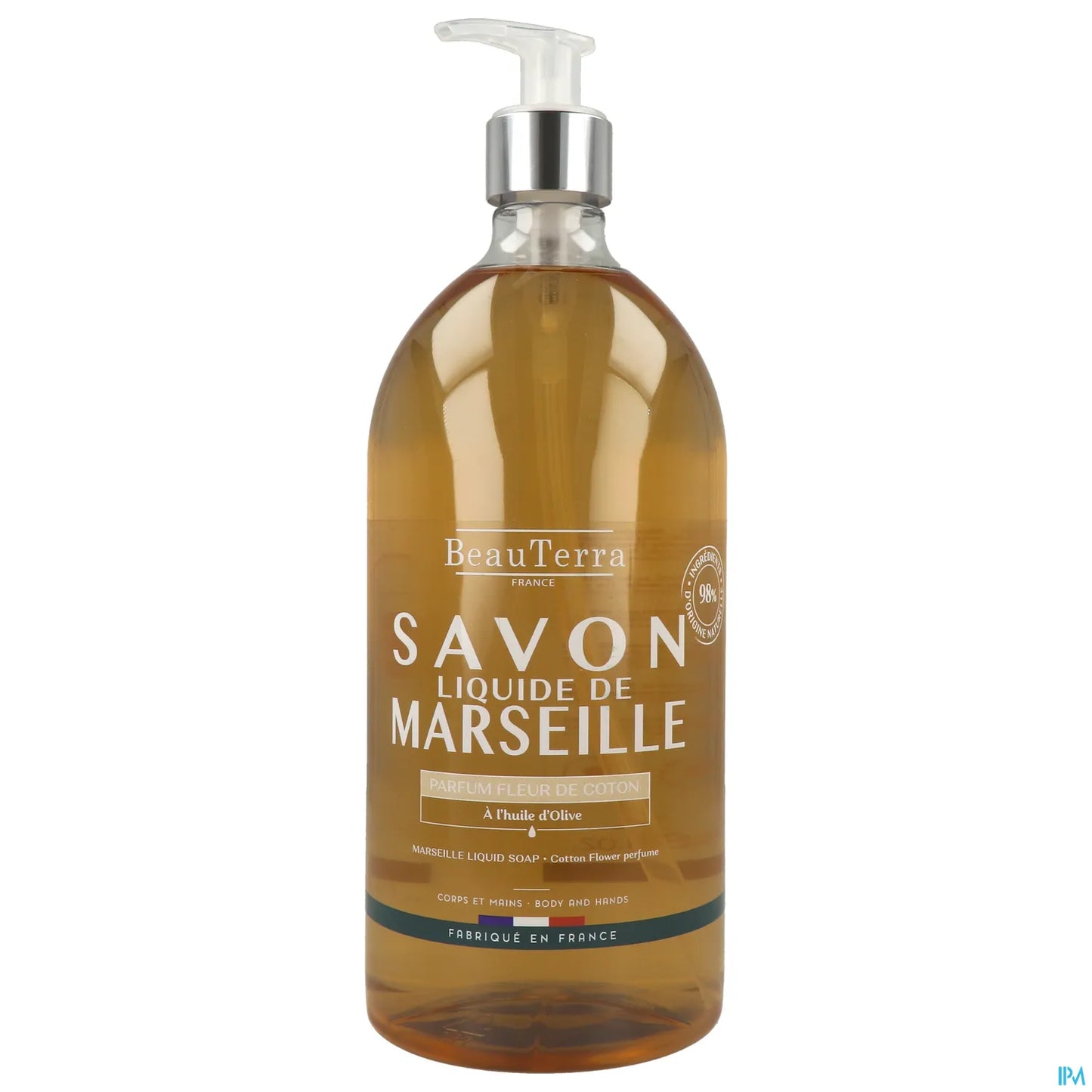 Marseille Liquid Soap Cotton Flower 1L