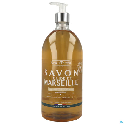 Marseille Liquid Soap Cotton Flower 1L