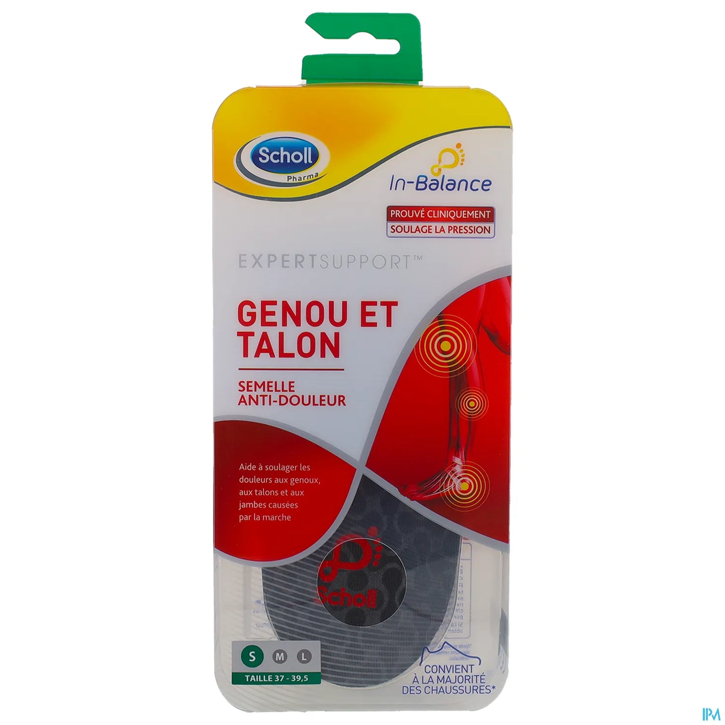 Knee and Heel Pain Relief Insoles Size 37-39.5