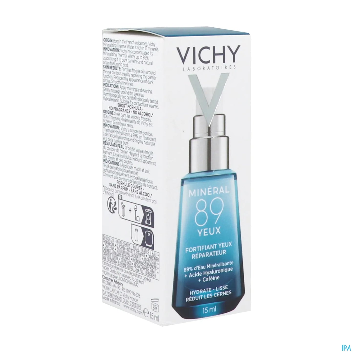 Mineral 89 Eyes Trattamento idratante per gli occhi con acido ialuronico 15 ml
