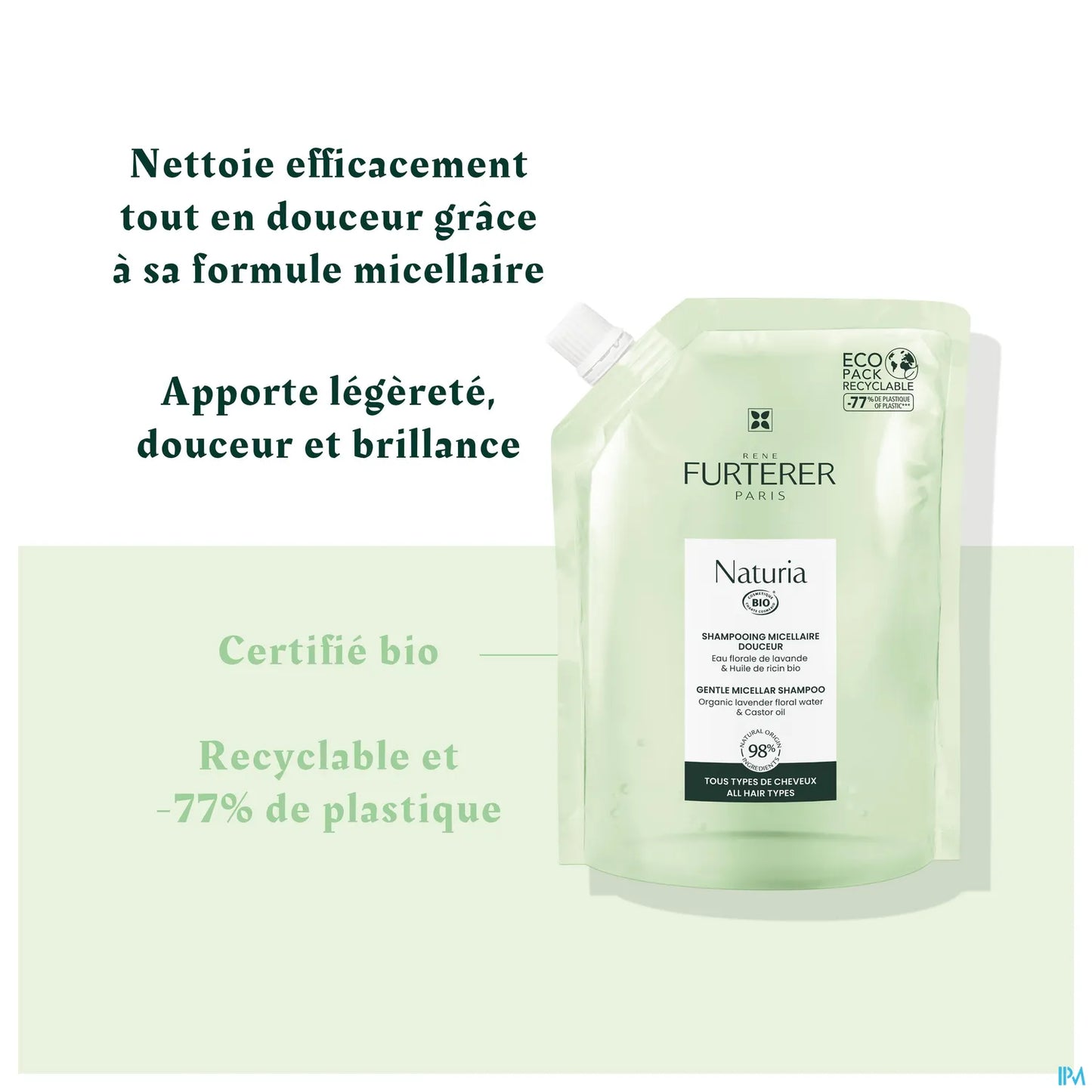 Naturia Organic Gentle Micellar Shampoo Eco Ricarica 400 ml