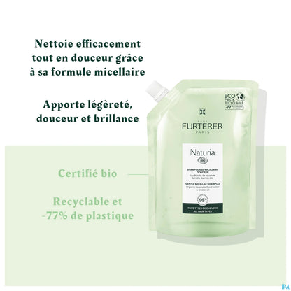 Naturia Organic Gentle Micellar Shampoo Eco Ricarica 400 ml