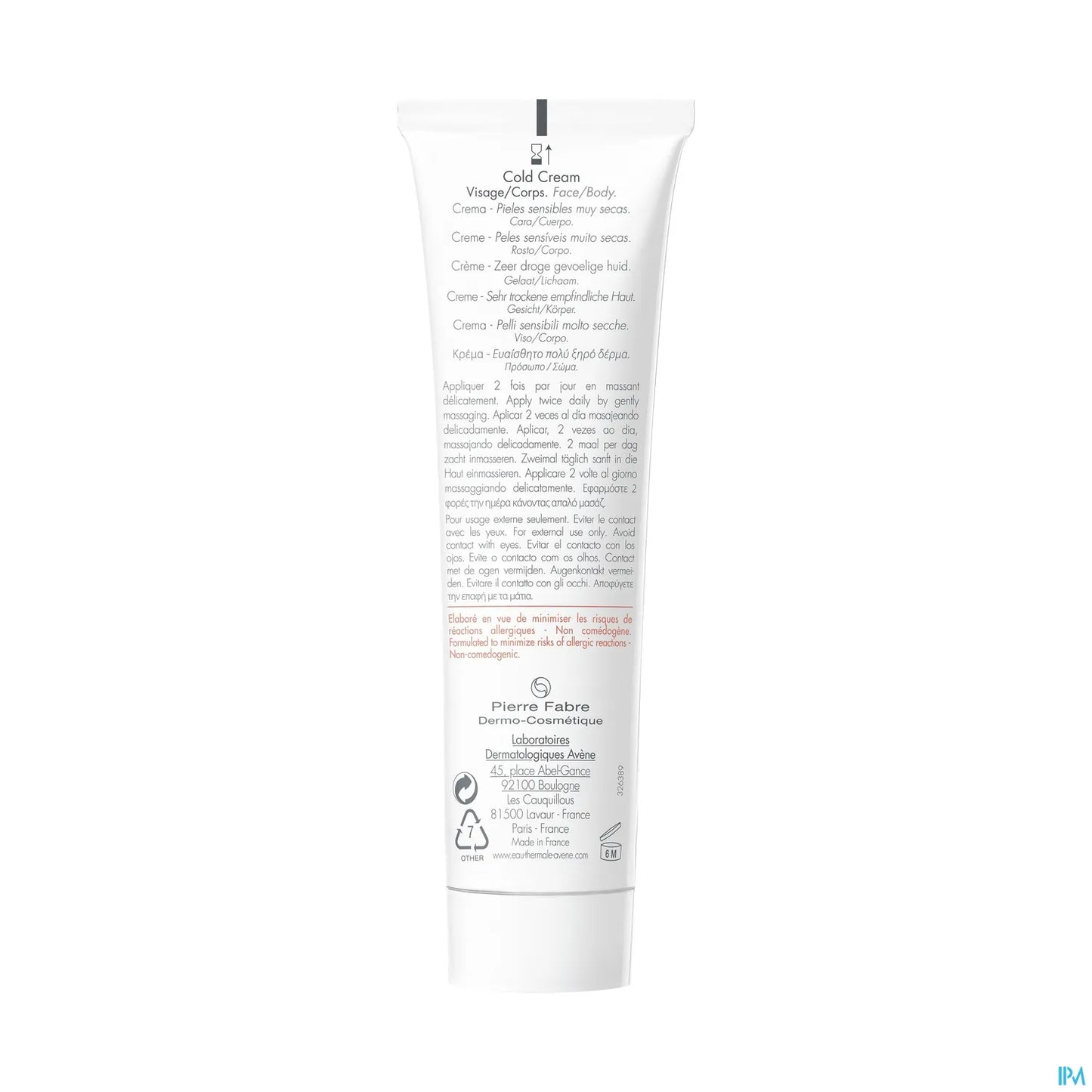 Cold Cream Face Cream T/100ml