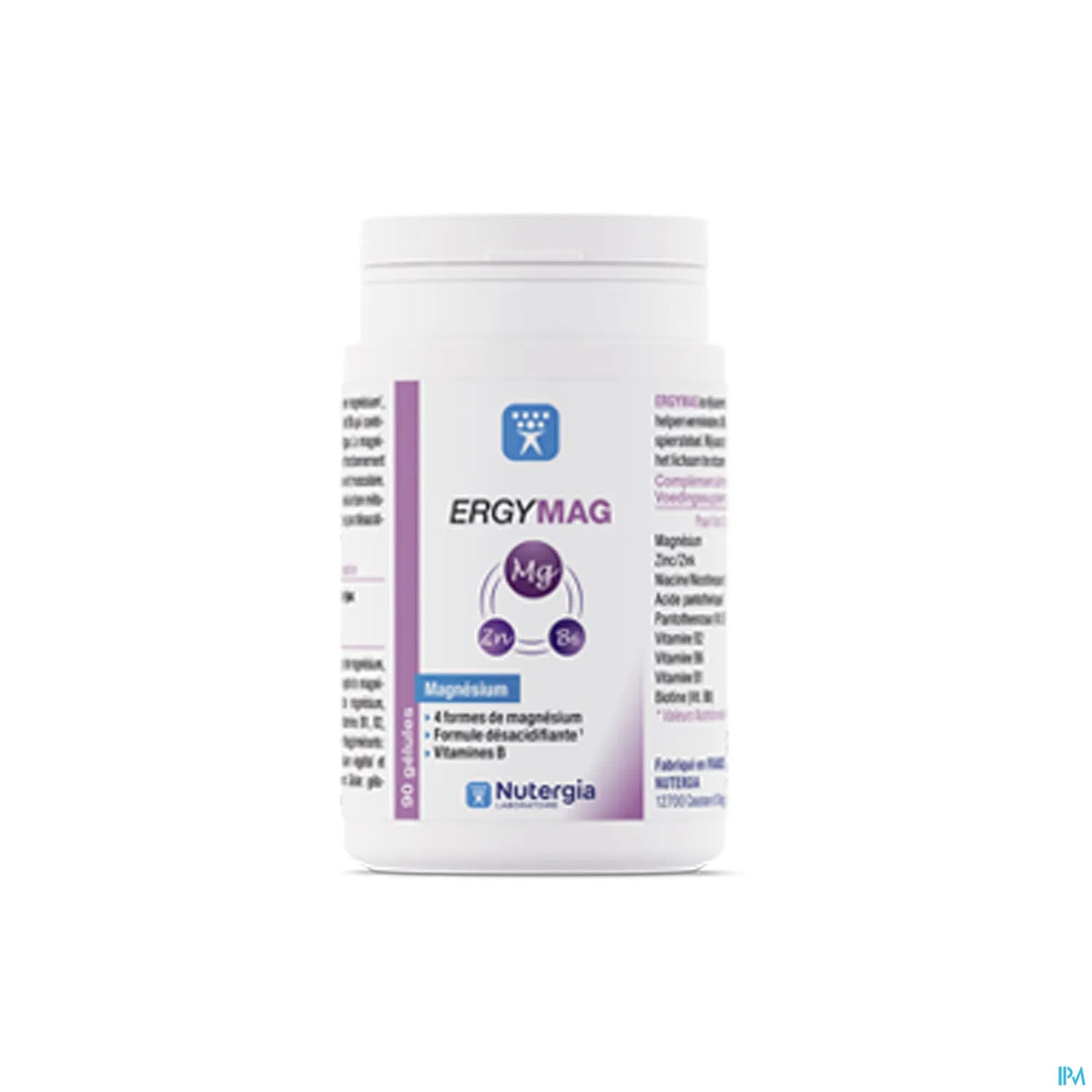 Ergymag Magnésium Vitamines B Zinc 45 Capsules