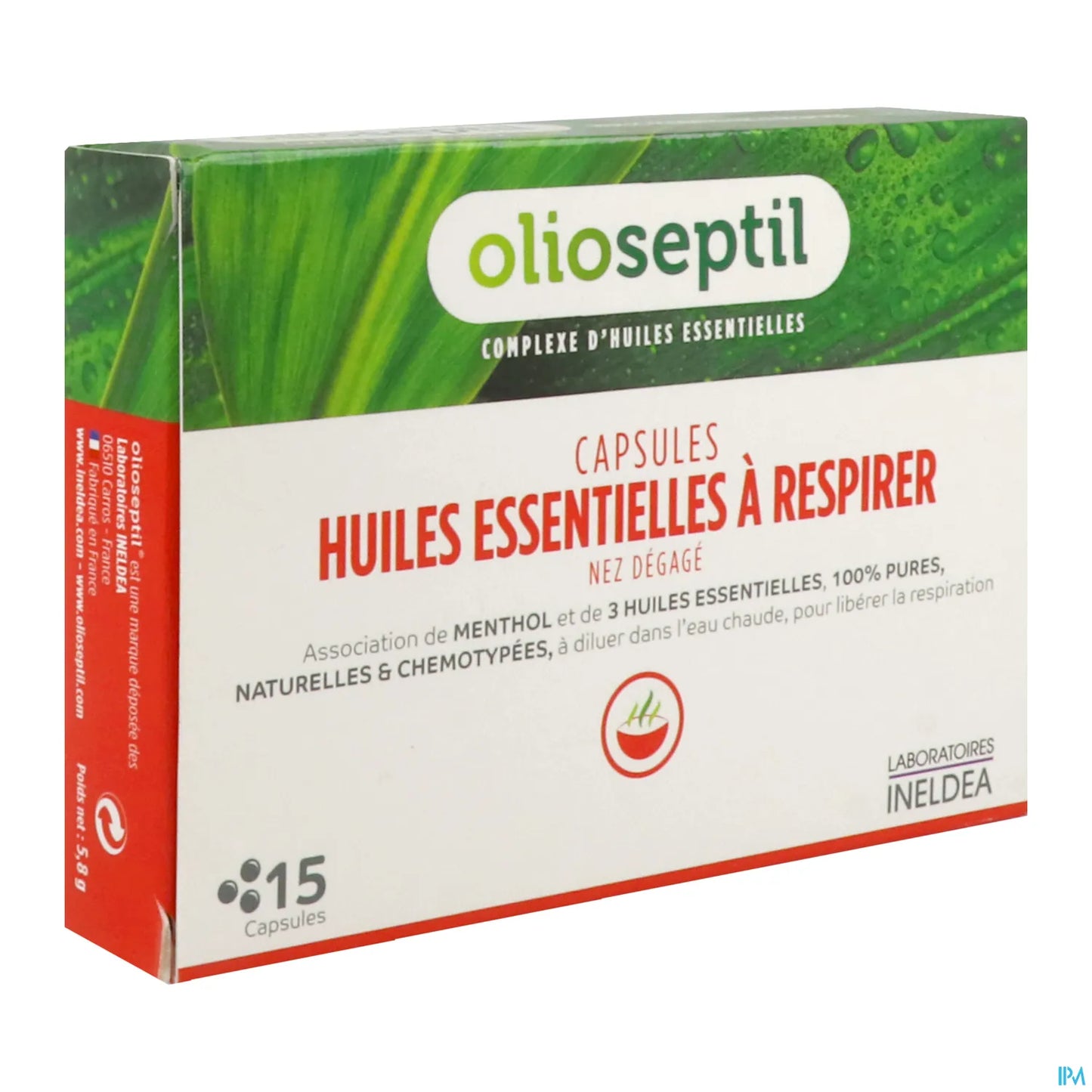 Ineldea Olioseptil Essential Oils for Breathing 15 Capsules