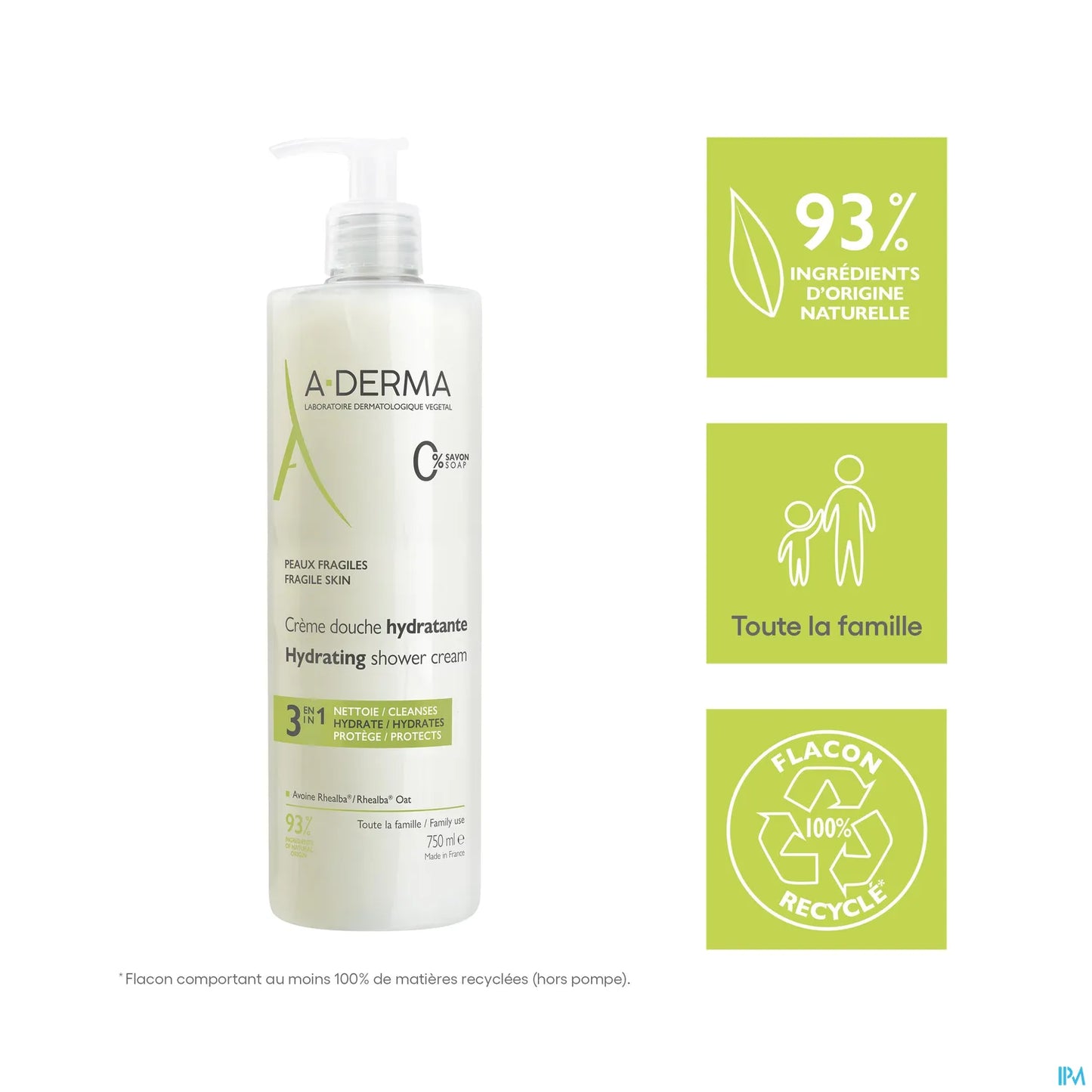 Crema doccia idratante 3 in 1 750 ml