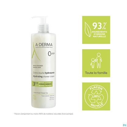 Crema doccia idratante 3 in 1 750 ml