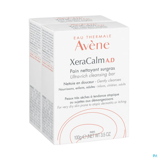 XeraCalm AD Superfatted Cleansing Bar 2x100 g