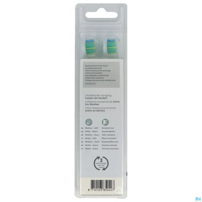 Testine per spazzolino standard Philips Sonicare InterCare HX9002/10 x2