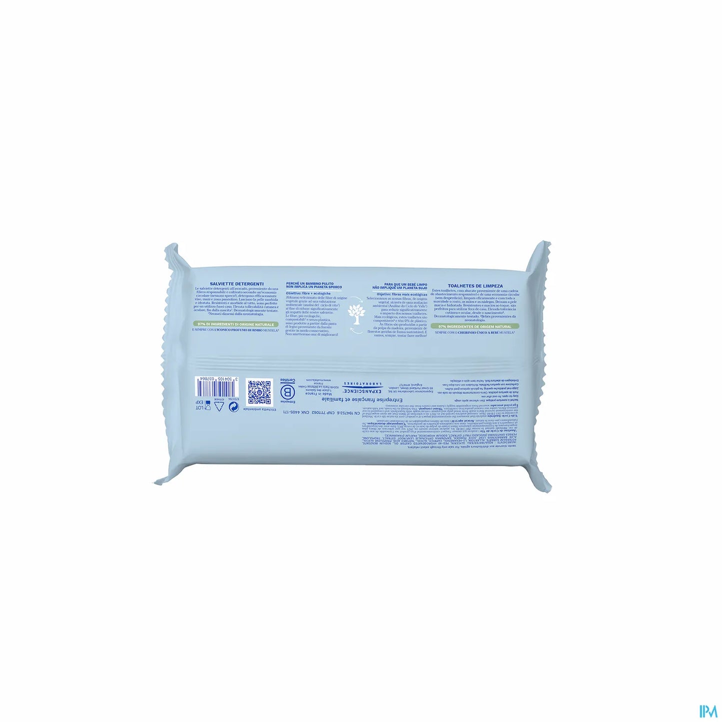 Lingettes Nettoyantes à l'Avocat Bio 60 Lingettes