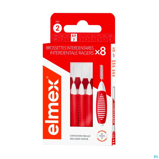 Spazzolino interdentale taglia 2 0,9 mm confezione da 8