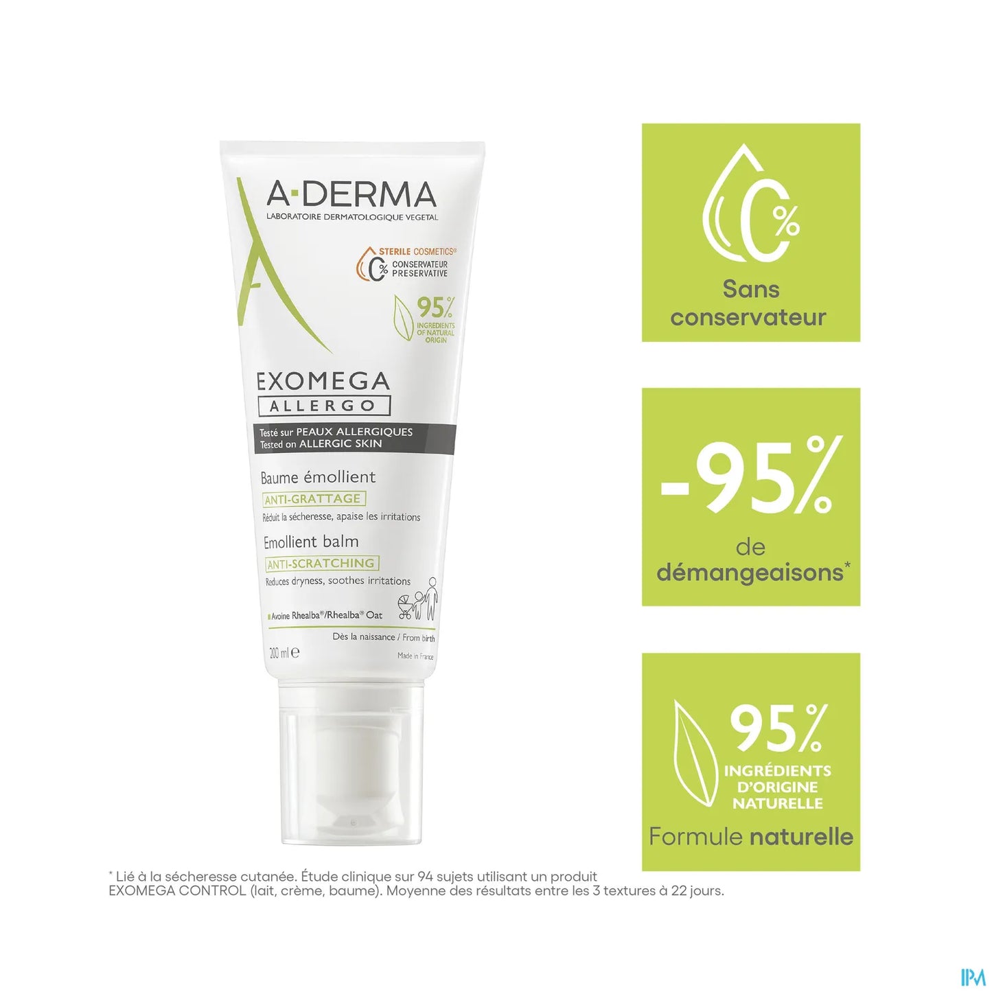 Exomega Allergo Anti-Itch Emollient Balm 200ml