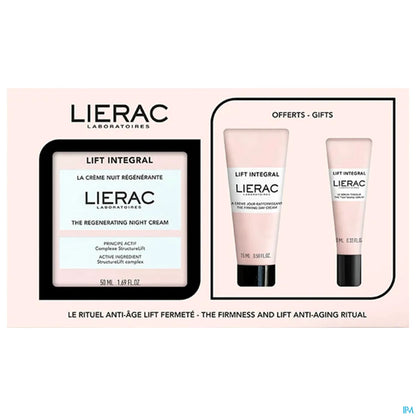 Lift Integral Coffret Anti-Age Crème Nuit 50Ml Crème Jour 15Ml Sérum 10Ml