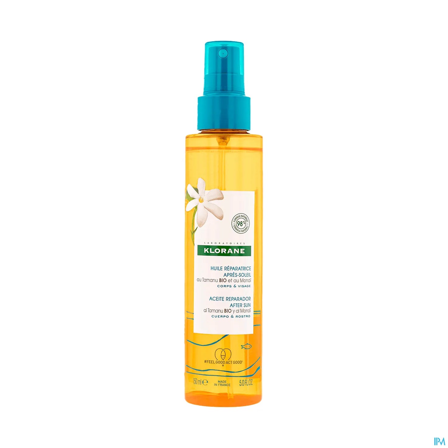 Polysianes Olio Riparatore Doposole Monoi e Tamanu Biologico 150ml