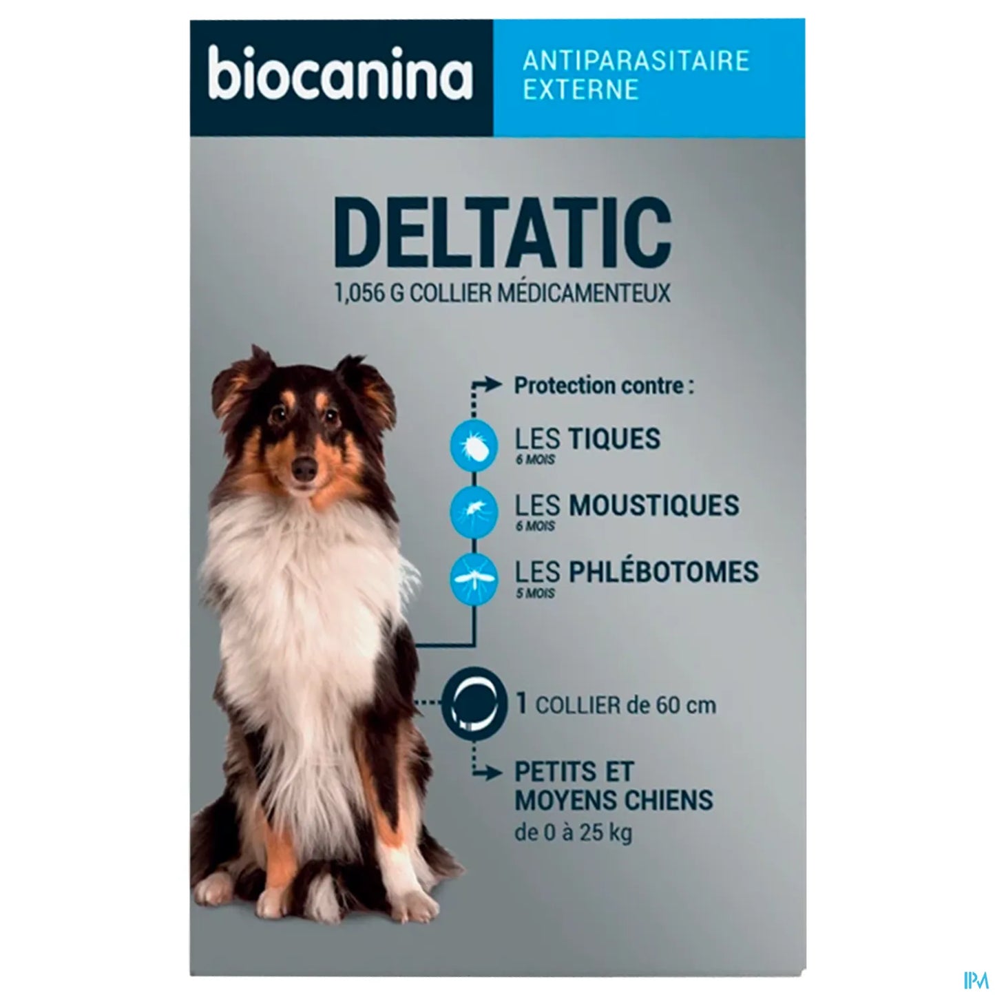 Deltatic Collier Antiparasitaire Pour Petits Et Moyens Chiens 60cm