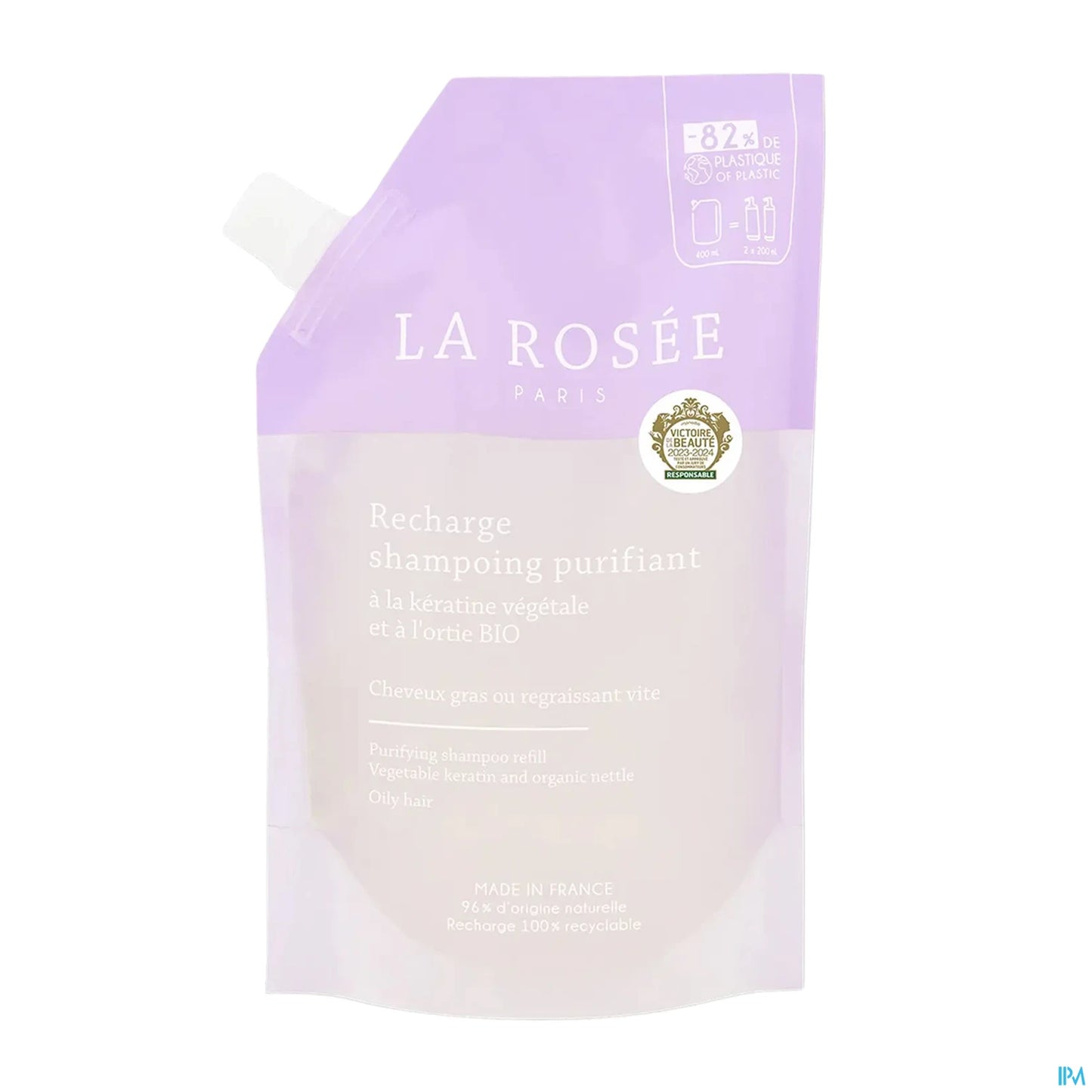 La Rosée Shampoing Purifiant Cédrat Recharge 400 mL