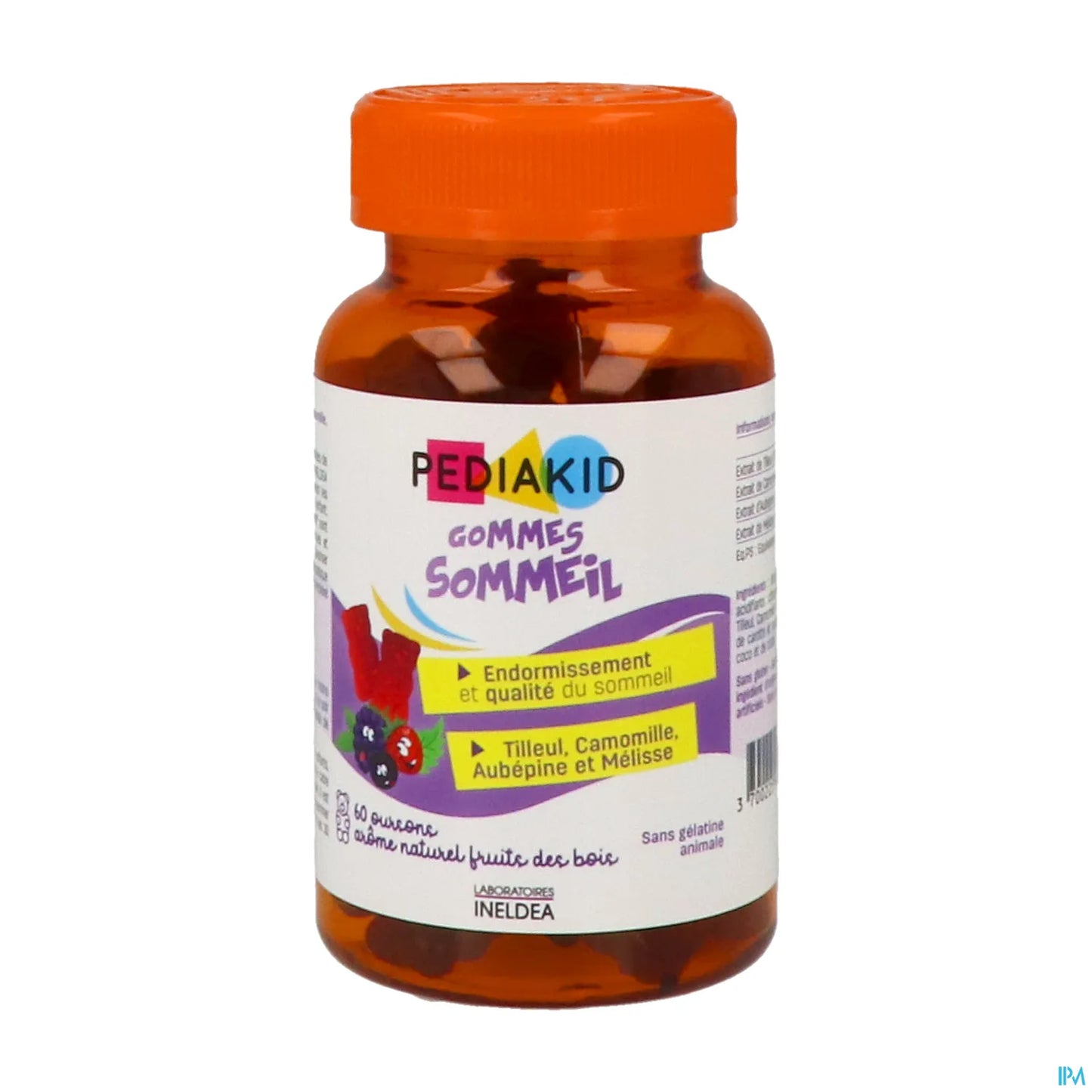 Ineldea Pediakid Gom Sleep Bear Fruit 60 Gummies