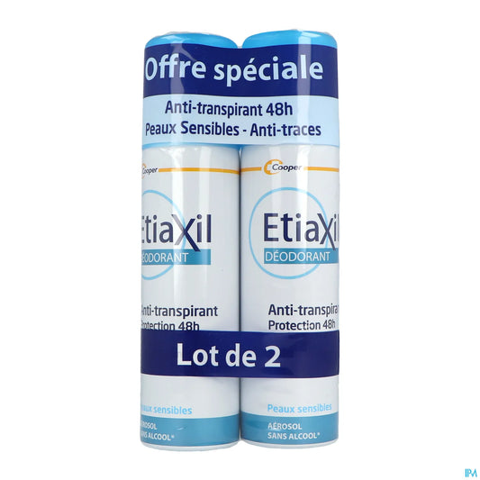 Déodorant Aérosol Protection 48 Heures 150 mL x2
